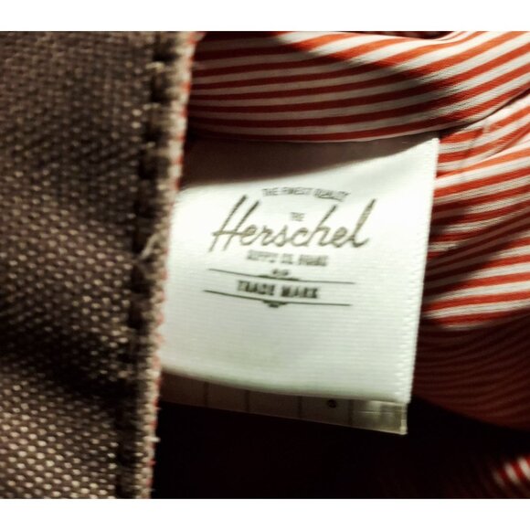 Herschel Supply Co. Settlement  Ash Rose Backpack With Leather Strap & Striped L - Picture 7 of 9